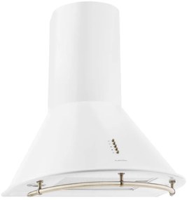 Klarstein Lumio Primo, digestor, 60 cm, komínový, 490 m³/h, retro dizajn, nehrdzavejúca oceľ, biely