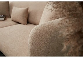 Béžová rohová pohovka (pravý roh/s leňoškou) Simena – Balcab Home