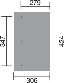 WEKA Drevená záhradná pergola 671 (4,2x3 m)