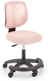 Detská otočná stolička s podnožou NANI - ružová