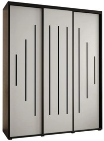 Skriňa 45 Canaris 12 190 čierna/biela/čierna