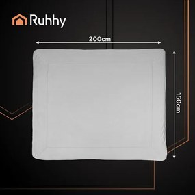 Ruhhy 26293 Obojstranná deka s baránkom 150 x 200 cm, svetlosivá