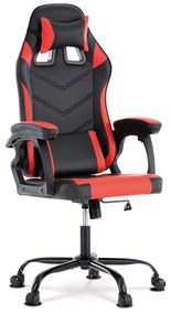 Kancelárská stolička Kayce (čierna + červená ekokoža). Vlastná spoľahlivá doprava až k Vám domov. 1041440