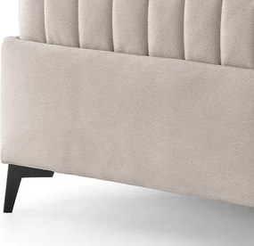 Posteľ Joy 180x200 cm, svetlo béžová látka