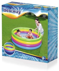 BESTWAY Detský nafukovací bazén BESTWAY Rainbow Colors 1.57 / 46cm