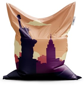 Sablio Sedací vak Classic New York Socha slobody Art - 200x140 cm