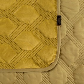 Dekorstudio Elegantný zamatový prehoz na posteľ SOFIA 5 medovozlatý Rozmer prehozu (šírka x dĺžka): 200x220cm