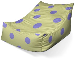 Sablio Sedací vak Lounge Fialové bodky - 120 x 100 x 80 cm