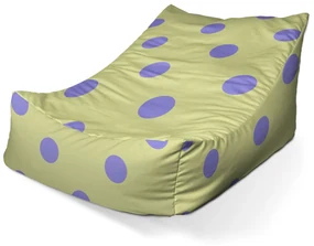 Sablio Sedací vak Lounge Fialové bodky - 120 x 100 x 80 cm