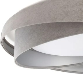Stmievateľné LED stropné svietidlo SM. GALAXY M. LED/24W/230V pr. 55 cm sivá/strieborná + diaľkové ovládanie