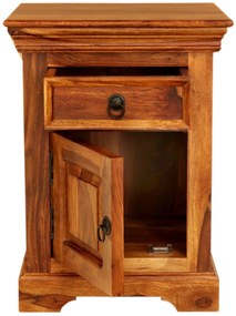 furniture-nabytek.cz - Rustikálny nočný stolík 45x60x40 z indického masívu palisander