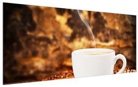 Obraz šálky kávy (120x50 cm)