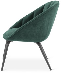 Čalúnená stolička, sivo-zelená