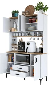 Skriňa Jedy Walnut and White