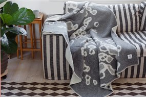 Vlnená deka Saimaannorppa 130x180, sivo-biela