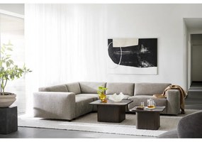 Tmavohnedý konferenčný stolík v dekore duba ø 80 cm Sullivan – Rowico