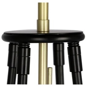 Čierna stojacia lampa (výška 154 cm) Tegola - Candellux Lighting