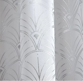 Elegantný biely vzorovaný záves 140x250 cm