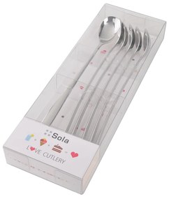 Latte lyžičky so srdiečkom 6 ks set - Love Cutlery - 116606