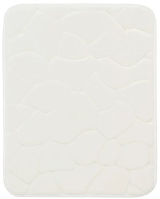 Protišmyková kúpeľňová predložka 3D 0133 White, 50x40, biela, kúpeľňa, BO-MA