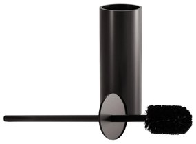 Rea Til, kovový stojan na WC s kefou, čierna matná, REA-88089