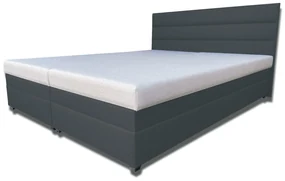 Manželská posteľ 180 cm Rebeka (s penovými matracmi) (antracit). Akcia -8%. Vlastná spoľahlivá doprava až k Vám domov. 1030967