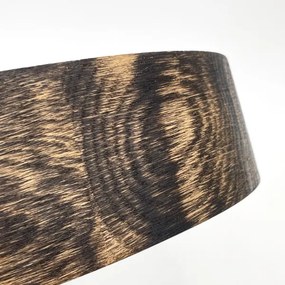 Stropné svietidlo OAK SMOKY 3xE27/15W/230V, pr. 47,5 cm, dub/tmavohnedá