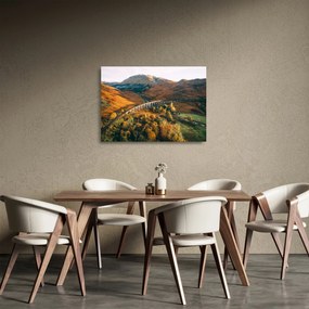 Sklenený obraz mosta v škótskom údolí (70x50 cm)