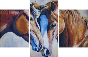 Obraz - Zamilované kone (90x60 cm)