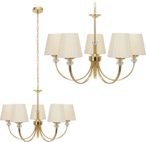 Toolight Toolight, stropná lampa 5xE14 APP1014-5CP, béžová, OSW-05557