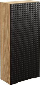 Comad Kúpeľňová skrinka závesná horná Luxor Black 35 čierna/dub olejovaný