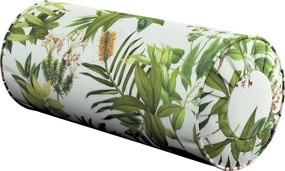 Valcový vankúš so záhybmi farba produktu zelená látka vzorované