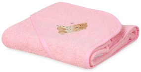 Babymatex Osuška s kapucňou MAXI 100x100 cm - Ružová