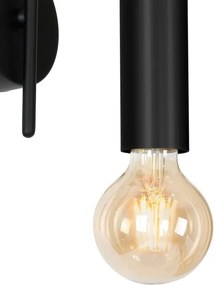 Nástenné svietidlo LOPPE 1xE27/60W/230V čierna