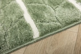 Sada kúpeľňových koberčekov FANO biela / zelená