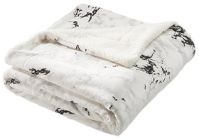 Kvalitex Plyšová deka s beránkom Mramor sivý Polyester, 150x200 cm