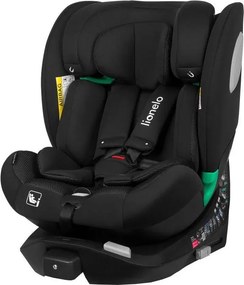Lionelo - Otočná autosedačka s bázou BRAAM AIR i-Size 40-150 cm, čierny karbón