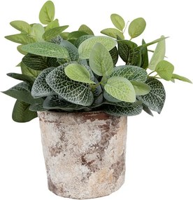 Dekoratívny béžový antik terakotový džbán Teracci - Ø 18*15 cm
