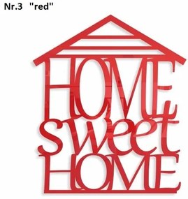 Home sweet home dekoračný nápis na stenu čierna