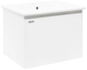Kúpeľňová skrinka s umývadlom Naturel Ancona 60x45x46 cm biela ANCONA260DVB