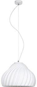 Luster na lanku SILVO 1xE27/60W/230V pr. 38 cm biela