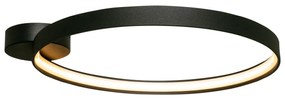 Moderná LED stropná lampa Circle 78 čierna