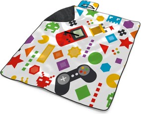 Sablio Plážová deka Videohra: 200x140 cm