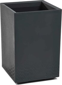 PLASTOVÝ KVETINÁČ NA KOLIESKACH BETONIQUE ECO 60X40X40 CM IMITÁCIA BETÓNU ANTRACITOVÁ