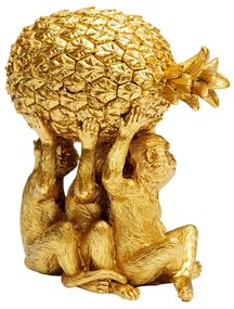 Pineapple dekorácia zlatá 16 cm