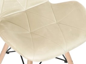 Jedálenská stolička MURET zamatová, béžová