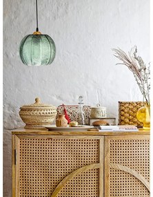 Zelené závesné svietidlo so skleneným tienidlom ø 22 cm Adar – Bloomingville