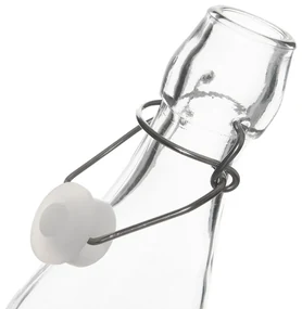 Orion Fľaša s klip uzáverom Vločka červená, 0,29 l, 290 ml