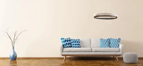 Toolight Toolight, LED závesné svietidlo 60cm APP1192-CP, čierna-zlatá, OSW-40023