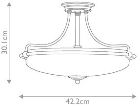Quoizel - Prisadený luster GRIFFIN 3xE27/100W/230V